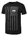 URBANCREWS Mens Hipster Hip Hop Hustle Avenue American Flag Crewneck T-shirt