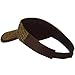 Mega Cap Straw Trucker Visor - Brown