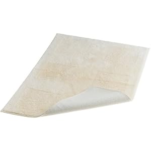 Home Source Rayon Made From Bamboo Cotton Bath Rug, Ivor