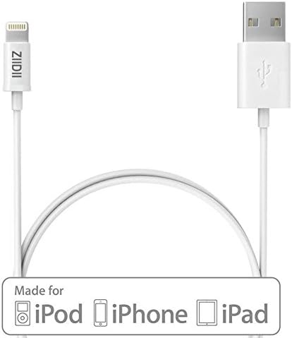 ZIIDII apple MFI certified lightning 3ft 3 feet 8 pin usb cable charge for iphone 6 6s 5 5c 5s plus ipad mini ipod touch-White