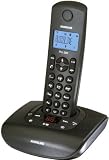 Audioline Pro 280 DECT Schnurlostelefon mit Anrufbeantworter schwarz