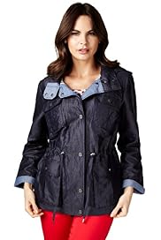 Per Una Funnel Neck Hooded Mac with Stormwear™