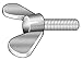 Thumb Screw, Wing, M4x0.70x10mm, A2 SS