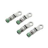 Accel 1853 3 8 Hole 2-Gauge Lead Eyelet-Style Battery Terminal - Set of 4 by Accel