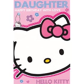 Hello Kitty Birthday Card - Daughter