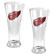 Detroit Red Wings NHL 2pc 16oz Pilsner Glass Set - Primary Logo by Great American Products