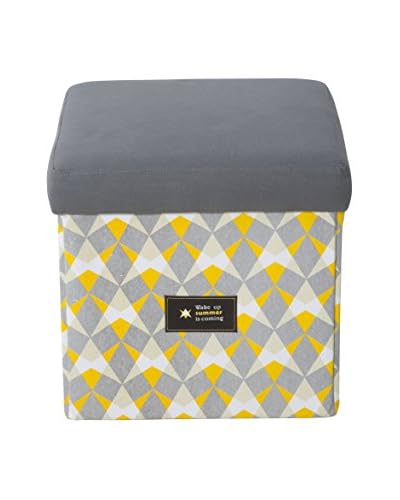 Glam Home Contenitore Organizzazione Spazi Grigio/Giallo