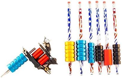 Tattoo machine grip pen and pencil holder