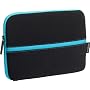 Targus Neoprene Slipskin Peel Netbook Slip Case Designed to Protect up to 10.2-Inch Netbooks TSS11104US (Black with Blue)