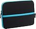 Targus Neoprene Slipskin Peel Netbook Slip Case Designed to Protect up to 10.2-Inch Netbooks TSS11104US (Black with Blue)