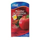 Glade PlugIns Gel Refills Apple Cinnamon, 3 count box for Glade Plugins Gel Warmer Unit