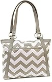 Kailo Chic Women's Casual Laptop Tote (Gray Chevron)