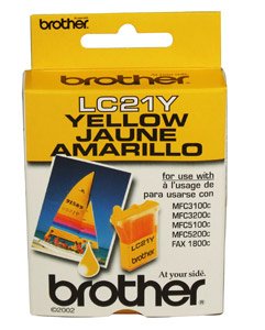 Brother LC21Y Yellow Ink Retail Packaging