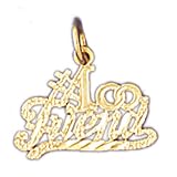 CleverEve's 14K Gold Best Friend Charm 0.7 - Gram(s)