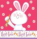 Hippity Hop Easter Plastic Tablecloth 54" x 108"