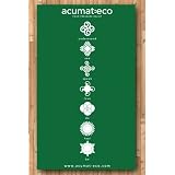 ACUPRESSURE MAT / FREE BAG / ORGANIC COTTON / GREEN (Swedish Spike Mat)
