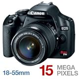 Canon EOS Rebel T1i 15.1 MP CMOS Digital SLR Camera with 3-Inch LCD and EF-S 18-55mm f/3.5-5.6 IS Lens