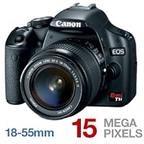 Canon EOS Rebel T1i 15.1 MP CMOS Digital SLR Camera with 3-Inch LCD and EF-S 18-55mm f/3.5-5.6 IS Lens