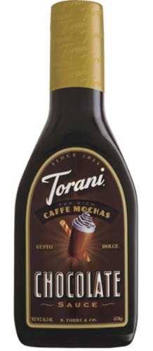 Torani Original Mocha Sauce, Chocolate, 16.5-Ounce Bottles (Pack of 6)