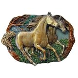 Wild Horses Belt Buckle by Bergamot