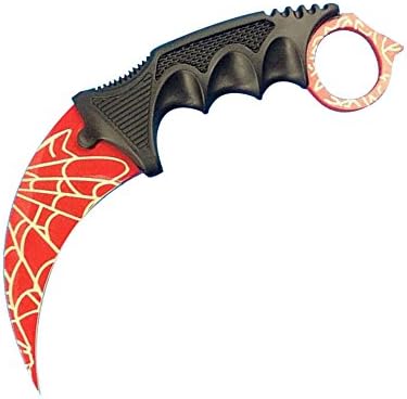 Era Demon Cs Go Counter Strike Hawkbill Scorpion Tactical Neck Spider Knife - Red Spider