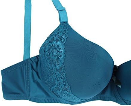 Alfa Global Women's Plus Size Laced Comfort Strap Minimizer Soft Cup Bra