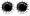 10k White Gold Milgrain Black Diamond Stud Earrings (1/2 cttw)