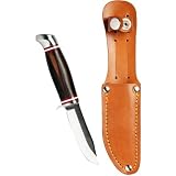 Moses Verlag 09628 - Expedition Natur: Outdoor-Messer mit Holzgriff und Lederhüll