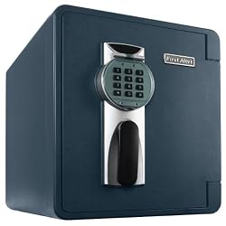 First Alert 2087DF Waterproof 1 Hour Fire Safe with Digital Lock, 0.94 Cubic Foot, Gray