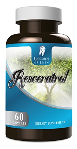 Unicorn of Eden Resveratrol - 1200mg Maximum Strength Supplement- 30 Day Supply - Non GMO, Veggie Caps Unicorn of Eden Resveratrol - 1200mg Maximum Strength Supplement- 30 Day Supply - Non GMO, Veggie Caps