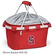 Stanford Cardinal Lightweight Insulated Metro Picnic Basket - Red w/Embroidery