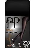 Pretty Polly 200 Denier Premium Fleecy Opaque Tights - Black