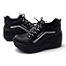 EpicStep Women's Cheerleaders Shoes High Heels Lace Up Casual Platform Fashion Sneakers