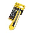 Standard Ergonomic Handle Knife, Retractable 8-Point Snap-Off Blade, Two Blades