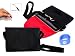 Tursion Anytime Bag with Front Zipper Pocket For Tursion 10 Inch Android 2.3 Honeycomb Tablet PC 16GB Color Black/Red + Tablet Stylus + EnvyDeal Velcro Cable Tie