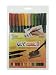 Uchida 1122-12F Le Plume II Double-Ended Markers with Brush and Fine Tips, Garden, Set of 12