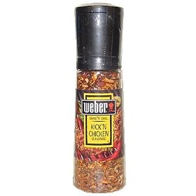 Weber Grind'n Grill (Shaker Grinder Bottle) Kick'n Chicken Seasoning * Net We...