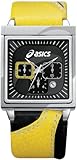 ASICS (アシックス) 腕時計 スポーツ スタイル Square Chrono イエロー QA5123101 メンズ Lサイズ