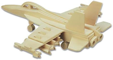 BUYBEST 3D Jigsaw Woodcraft Kit Wooden Puzzle - F-18 Hornet