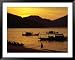 Beach Sunset at Batu Ferringhi (Foreigner's Rock), Penang, Malaysia Framed Art Poster Print by Richard I'Anson, 49x39