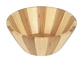 Ambiance Nature - 506902 - Saladier - Bambou Bicolore - Diamètre: 25 cm
