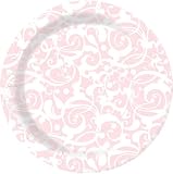 Design Design Parisian Swirls Pink Desert Plate, 8-Count Packages (Pack of 6)
