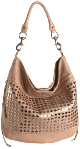 Rebecca Minkoff True Love Embellished Hobo Handbag - stone leather
