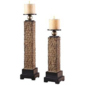 Set of 2 Uttermost Klevon Candleholders