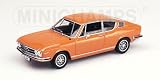 AUDI 100 COUPE S 1969 in ORANGE Diecast Model Car in 1:43 Scale by Minichamps