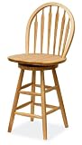 Winsome 89624 Beech Beechwood BAR STOOL WINDSOR 24 Inch ARROW BACK SWIVEL SEAT