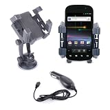 41 z8  XpxL. SL160  Duragadget Car Anti Shake Window Suction Mount Holder & Cradle For Samsung Nexus S Phone (Google Phone) & Car Charger   Life Time Warranty