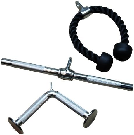 Yes4All Tricep V Shaped Press Down Bar / Closed Handle Cable Attachments