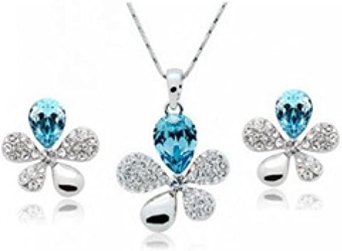 Sweety Girl Jewelry Accessories Korean Star Chae Yeon Recommended Accessories Parthenocissus Grass Earrinnecklace Set 1037 Multi-Color