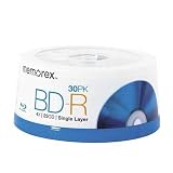 Memorex Blu-Ray 4X 25GB BD-R Media 30 Pack in Cake Box